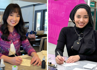 Seniman Kaligrafi Indonesia di AS dan Kanada, Ukir Botol hingga Buah, Digaji Rp3 Juta per Jam