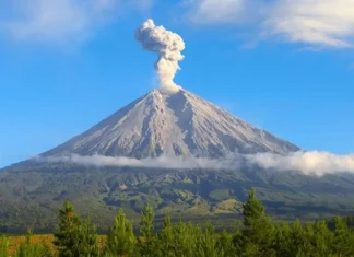 Semeru Erupsi dengan Letusan Setinggi 600 Meter