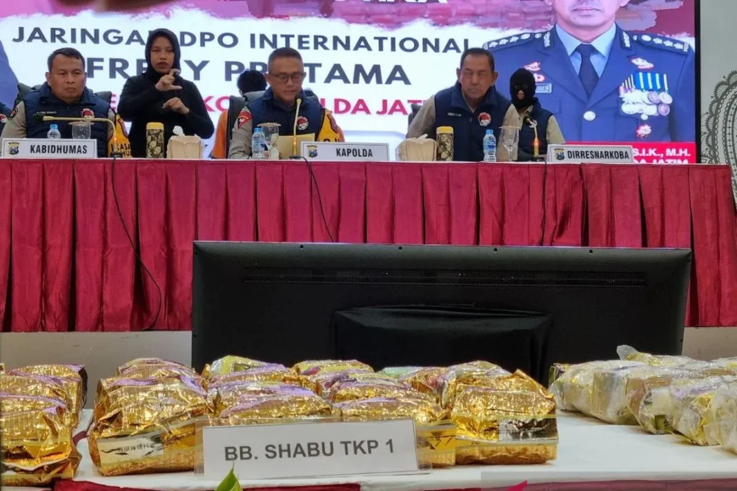 polda jatim gagalkan peredaran sabu dan ekstasi