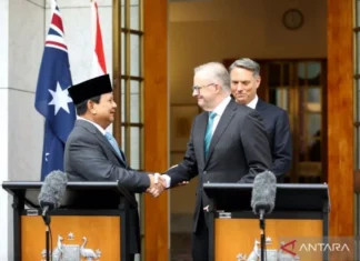 Menhan Prabowo dan PM Australia Anthony Albanase Umumkan Rampungnya Perundingan DCA