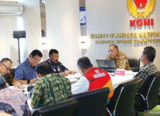 KONI Pusat Gelar Rapat Pelaporan PON XXI Aceh-Sumut