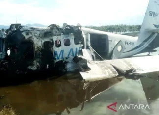 Pesawat SAM Air Jatuh Di Pohuwato Gorontalo, Empat Orang Meninggal