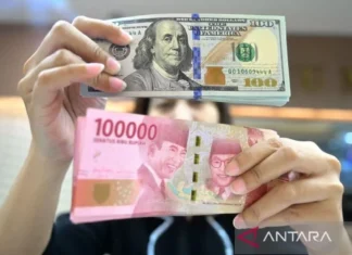 Rupiah Kamis Naik 70 Poin Jadi Rp15.865 Per Dolar AS