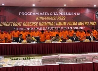 Polda Metro Jaya Sita Barang Bukti Kasus Judol Senilai Rp167 Miliar