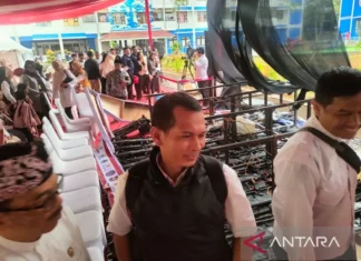 Layar Besar Peresmian Rusun Rancaekek Ambruk Jelang Sambutan AHY