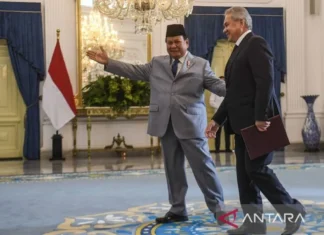 Presiden Prabowo Sambut Sekretaris Dewan Keamanan Rusia di Istana Merdeka