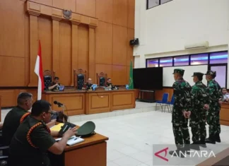 Dua Terdakwa TNI AL Penembak Bos Rental Divonis Penjara Seumur Hidup