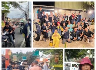 DZAGERS Bikers Community Bagi-bagi Takjil di Jagakarsa
