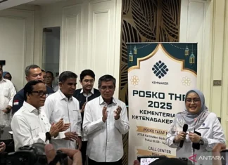 Kemnaker Pastikan Hak Pekerja Melalui Peluncuran Posko THR 2025
