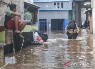 Ketinggian Banjir di Jaksel Capai 230 Sentimeter