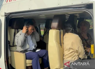 Pramono Anung Pantau Banjir Jakarta Pakai Helikopter Milik Polri