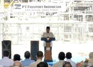 Presiden Prabowo Resmikan Smelter Freeport Indonesia di Gresik