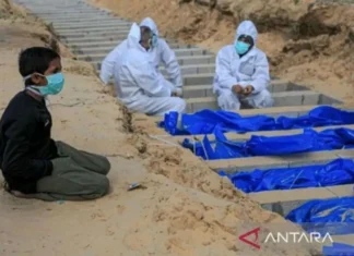 Sekitar 40 Jasad Dievakuasi dari Kuburan Massal di Jalur Gaza