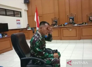 Terdakwa Satu Bambang Menyesal dan Menangis Telah Tembak Bos Rental