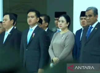 Gibran Berdampingan dengan Puan Hadiri Upacara Praspa TNI-Polri 2025