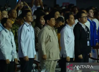 Prabowo Disambut Yel-Yel Dua Periode saat Hadiri Penutupan Kongres PSI