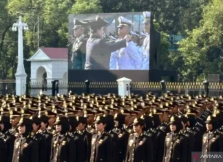 Presiden Prabowo Lantik 2.000 Perwira Remaja TNI dan Polri