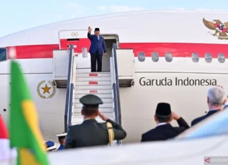 Presiden Prabowo Tinggalkan Brazil via Lanud Brazilia
