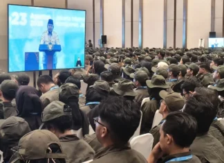 Di Hadapan Guru, Prabowo Singgung Anggaran Pendidikan Bocor