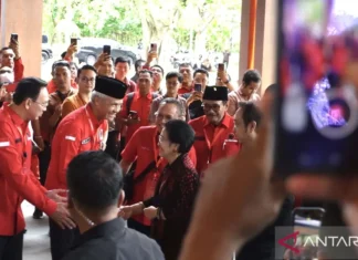 Megawati Soekarnoputri tiba di Sanur Hadiri Bimtek PDIP