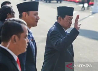 Menko AHY bareng SBY hadiri Sidang Tahunan MPR RI