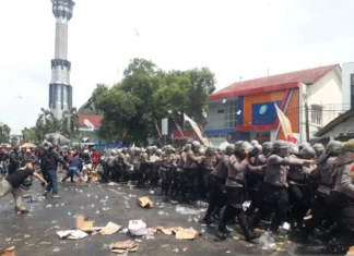 Polresta Pati Amankan 11 Orang yang Diduga Provokator dalam Unjuk Rasa