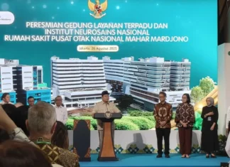 Prabowo Resmikan Gedung Layanan Terpadu dan Institut Neurosains RSPON