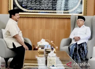 Presiden Prabowo Silaturahmi Temui Ma’ruf Amin