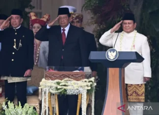 Upacara di Istana Merdeka ada SBY-Jokowi, Megawati Berhalangan Hadir