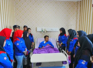 KSPSI Jenguk Anggota Polri Korban Kerusuhan di RS Kramat Jati