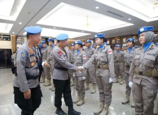 Kapolri Lepas Satgas FPU 7 MINUSCA dalam Misi Perdamaian PBB
