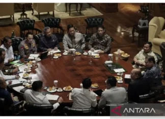 Prabowo Pimpin Ratas di Hambalang Bahas Ubi Kayu hingga Giant Sea Wall