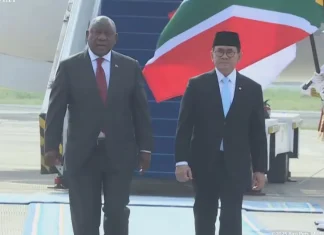 Presiden Afrika Selatan tiba di Jakarta untuk pertemuan Bilateral dengan Prabowo