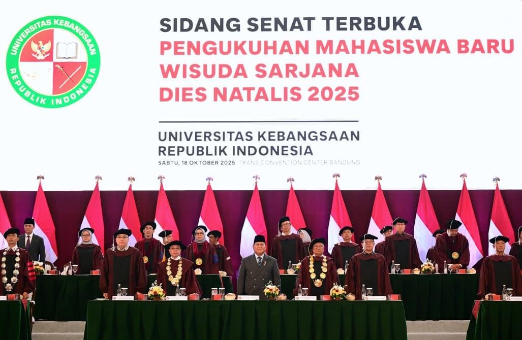 Presiden Prabowo Hadiri Sidang Senat Terbuka dan Dies Natalis UKRI Tahun 2025