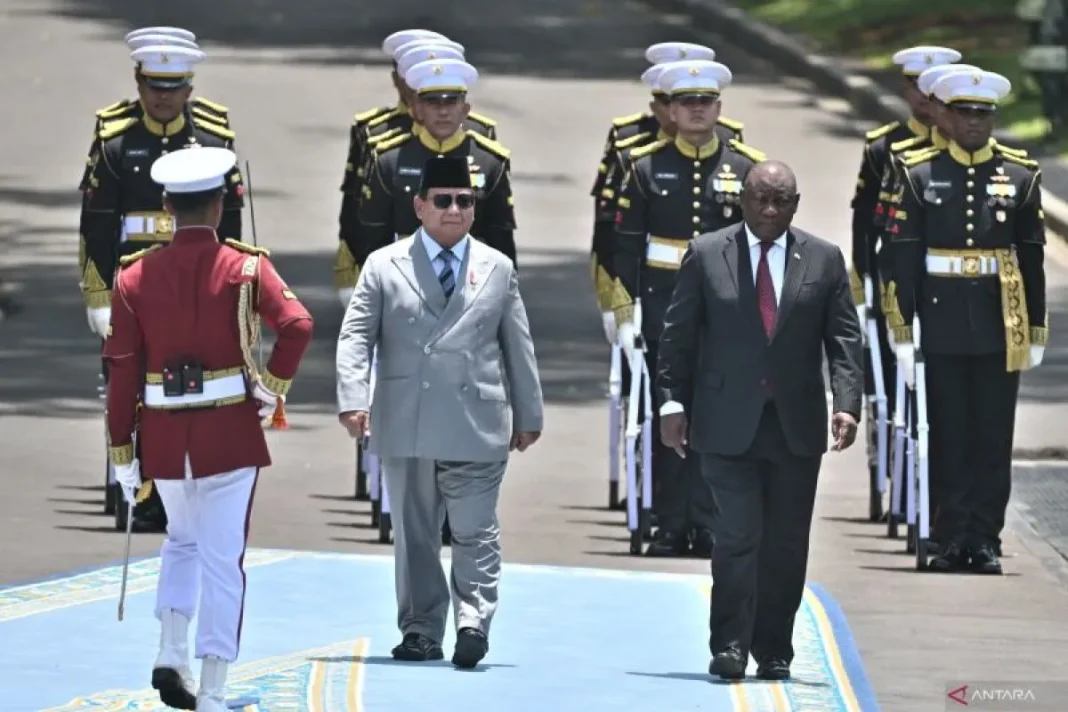Presiden Prabowo terima kunjungan Presiden Afrika Selatan