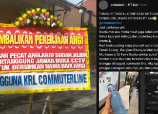 Imbas Tumbler Tuku Hilang, Karangan Bunga dari Pengguna KRL Banjiri Stasiun dan Kantor Pusat KAI