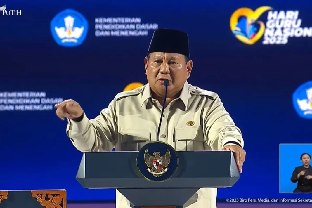 Prabowo tegaskan, Guru harus tegas hadapi murid kurang ajar