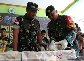 Satgas Pamtas RI Amankan 21 Kilogram Sabu di Perbatasan Entikong