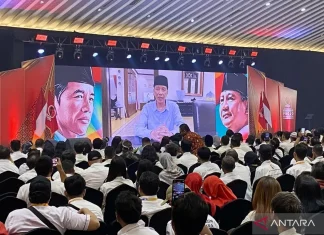 Tak hadir langsung, Jokowi sapa Kongres III Projo lewat Tayangan Video