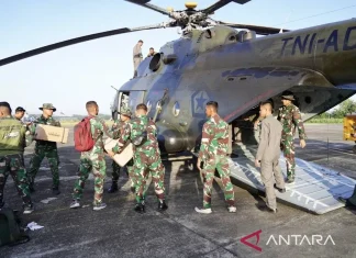 Akses Terputus, Kodam Iskandar Muda Terbangkan Bantuan ke Langsa