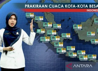 BMKG Prakirakan Hujan Dominasi Sejumlah Daerah pada Senin