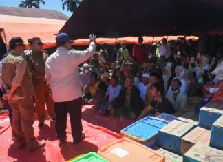 Mensos Pastikan Bantuan Mengalir ke semua Titik Pengungsian