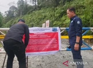 Menteri LH Hentikan Sementara Operasi Perusahaan di DAS Batang Toru