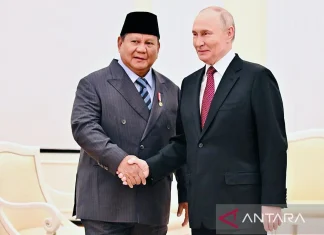 Prabowo Sampaikan ke Putin Bencana Banjir Ditangani secara Baik
