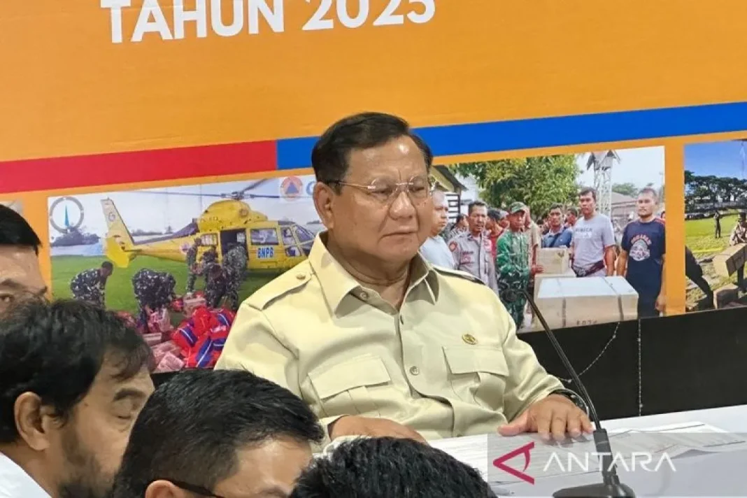 Prabowo pacu penyelesaian bailey demi buka akses desa terisolir