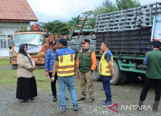 Rangka Jembatan Tiba di Nagan Raya Atasi Isolasi Korban Bencana Alam