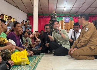 Tinjau Gereja Posko Bencana, Gibran Tegaskan Rumah Rusak Dibangun Lagi