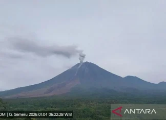 Gempa Letusan masih Mendominasi Aktivitas Gunung Semeru