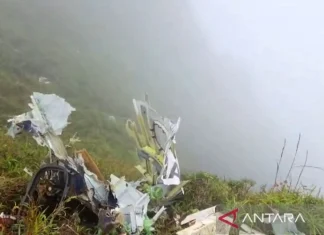 Pesawat ATR 42-500 Ditemukan di Puncak Bukit Bulusaraung