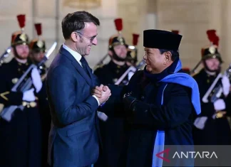 Prabowo kembali Dijamu Macron di Istana Elysee Paris